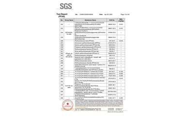 環(huán)保測試報告 PFAS CANEC25009106005