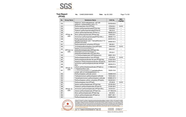環(huán)保測試報告 PFAS CANEC25009106005