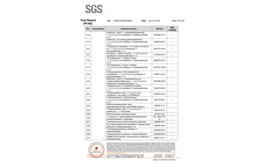 環(huán)保測試報(bào)告 PFAS CANEC25009106007
