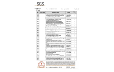 環(huán)保測試報(bào)告 PFAS CANEC25009106007